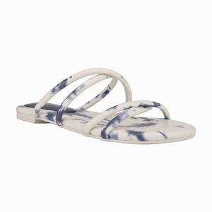 Nine West Beva Flat Slippers Wit/Blauw Nederland | HMZ-284607